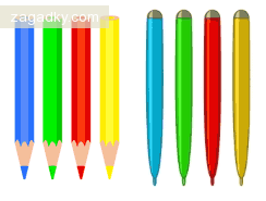 Логические загадки: Если тебе предложили четыре карандаша разного цвета:
