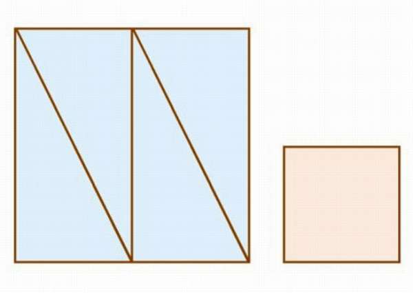 ГоловоЛомки: Как при помощи этих треугольников и маленького квадрата сложить один большой квадрат?