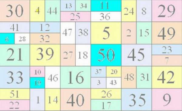 Математические загадки: Сколько Вам потребуется времени, чтобы найти в данной таблице все эти числа в порядке их возрастания?